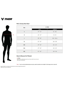 Bluza enduro Thor Launchmode Air biało-niebiesko-czerwona