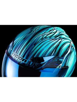 Kask integralny Icon Domain Nouveau niebieski