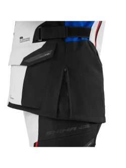 Kurtka motocyklowa tekstylna Shima Dune 2.0 G2 czarno-biało-niebieska