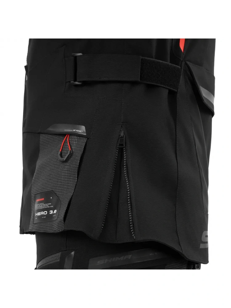 Kurtka motocyklowa tekstylna Shima Hero 3.0 G2 szaro-czerwona