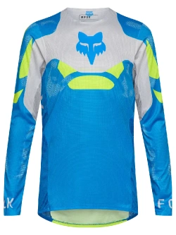 Bluza enduro Fox Flexair Tactile niebiesko-szara-fluo