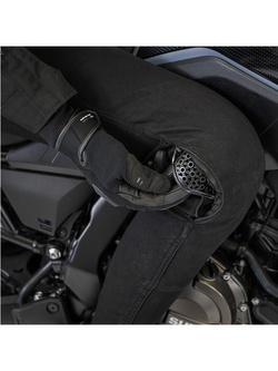 Jeansy motocyklowe damskie Shima Flexx czarne