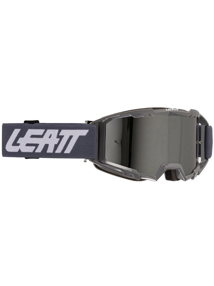 Gogle motocyklowe z lustrzaną srebrną szybą Leatt Vizion 3.5 Iriz szare