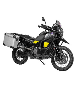 Zestaw: kufry boczne srebrne Zega Evo X + stelaże czarne Touratech Husqvarna Norden 901 [poj.: 38+38l]