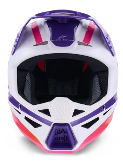 Kask enduro Alpinestars SM3 Heat fioletowo-biało-różowy