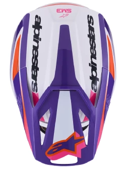 Kask enduro Alpinestars SM3 Heat fioletowo-biało-różowy