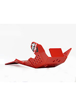 Płyta pod silnik AXP Racing Xtrem Honda CRF250R, 250RX, 300RX (22-25) z osłoną podnośnika czerwona