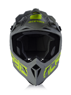 Kask enduro Acerbis Steel Carbon szaro-żółty