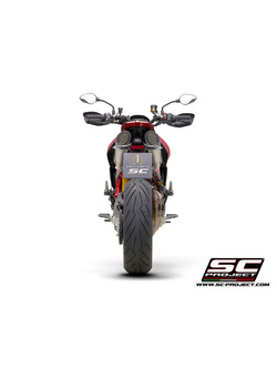 Podwójny tłumik SC-Project S1 Titanium (z siatką na wylocie) - Ducati Hypermotard 950 / RVE / SP [19-21]