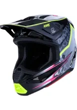 Kask enduro Alpinestars SM7 Blaster czarno-szary-fluo połysk