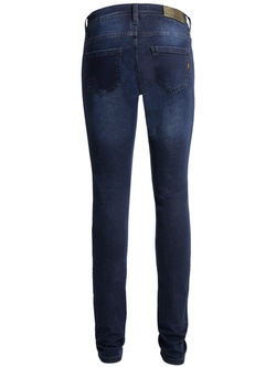 Spodnie motocyklowe jeansowe damskie John Doe High Waist Betty niebieskie