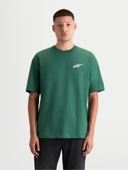 Koszulka z krótkim rękawem Alpinestars Checkback Oversized CSF zielona
