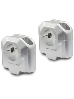 Zestaw podwyższający kierownicę SW-Motech Aprilia, Honda, Benelii, KTM, Suzuki, Yamaha (wybrane modele) [H: 30mm] srebrny