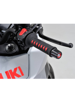 Końcówki kierownicy Daytona Compass czerwone