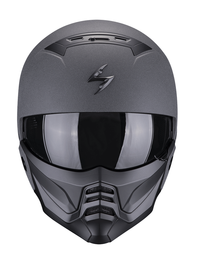 Kask modułowy Scorpion Exo-Combat II Graphite szary