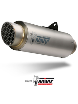 Pełny układ wydechowy (GP Pro) MIVV do Yamaha MT-07 / FZ-07 (21-) titanium