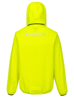 Kombinezon przeciwdeszczowy motocyklowy dwuczęściowy K-OUT Air fluo-czarny