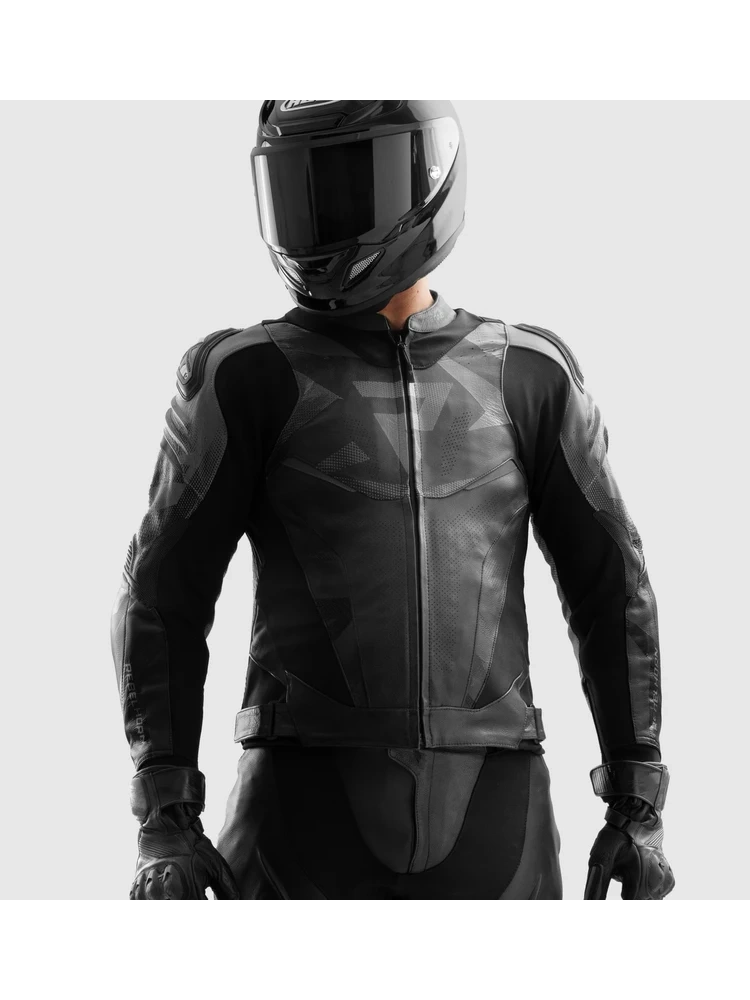 Kurtka motocyklowa skórzana Rebelhorn Inferno czarna