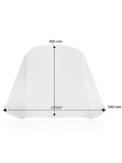 Szyba do skutera WRS City Honda CN 250 (87-00) przezroczysta