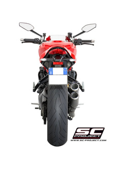 Dwa Tłumiki CR-T Slip-on SC-Project do Ducati MONSTER 1200 R [16-17]