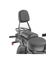 Oparcie pasażera GIVI z bagażnikiem Kawasaki Eliminator 500 (24-) czarne