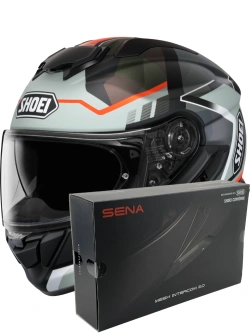 Kask integralny Shoei GT-Air 3 Boldaro TC-12 szaro-pomarańczowy + dedykowany interkom motocyklowy Sena SRL 3