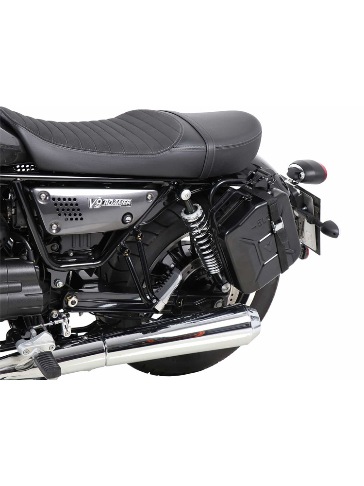 Kanister Hepco&Becker z uchwytem Cutout na lewą stronę do Moto Guzzi V9 Roamer (16-) 4 litry czarny