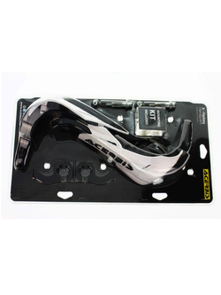 Handbary uniwersalne Acerbis X-Factor z aluminowym rdzeniem czarno-białe [mocowanie w zestawie]