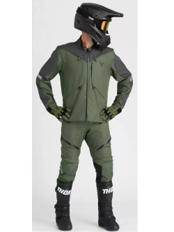 Spodnie cross Thor Terrain In-the-Boot zielono-szare