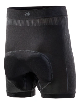 Legginsy termoaktywne SIXS Breezy Touch V2 krótkie z wkładką amortyzującą, czarne