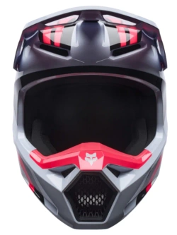 Kask enduro dziecięcy Fox V1 Draft biało-czarno-czerwony