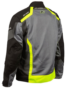 Kurtka motocyklowa tekstylna Klim Induction szaro-fluo żółta