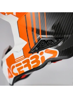 Kask enduro Acerbis Airstrike-C biało-pomarańczowy