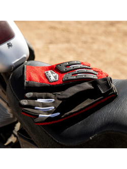 Rękawice cross Biltwell Anza czerwono-czarne