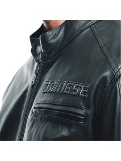 Kurtka motocyklowa skórzana Dainese Zaurax czarna