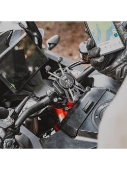 Uchwyt na telefon RAM X-Grip duży z adapterem tłumiącym wibracje i klamrą zaciskową Tough-Claw