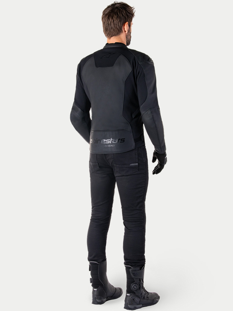 Kurtka motocyklowa skórzana Alpinestars Faster V3 czarna