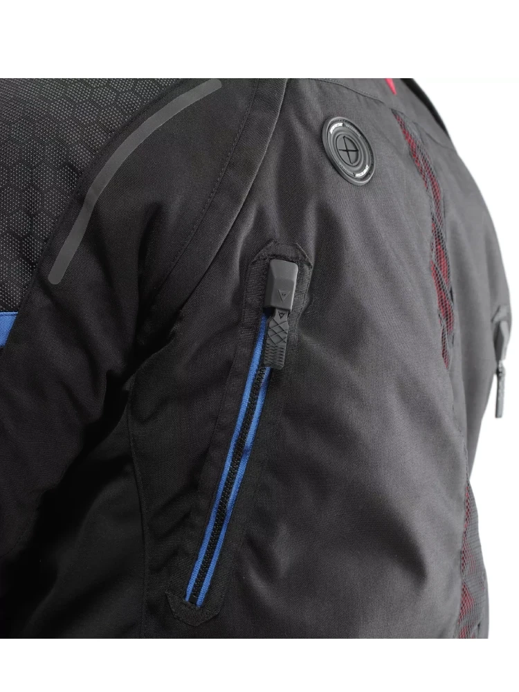 Kurtka motocyklowa tekstylna Dainese Super Adventure Absoluteshell czarno-niebieska