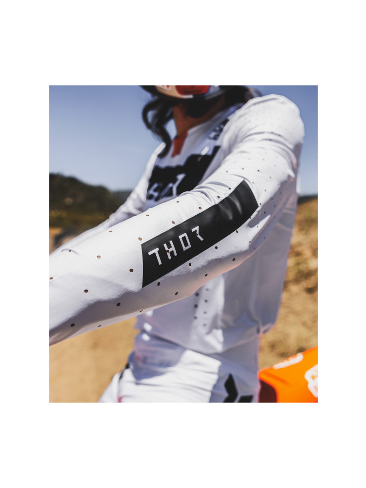 Bluza enduro Thor Sportmode Rogue biało-pomarańczowa