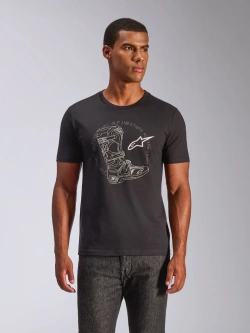 Koszulka z krótkim rękawem Alpinestars Tech Boot CSF czarna