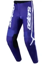 Spodnie cross Alpinestars MX Fluid Apex V2 biało-niebieskie
