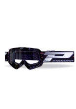 Gogle motocyklowe dziecięce Progrip PG3101-102 Atzaki z przezroczystą szybką, czarne