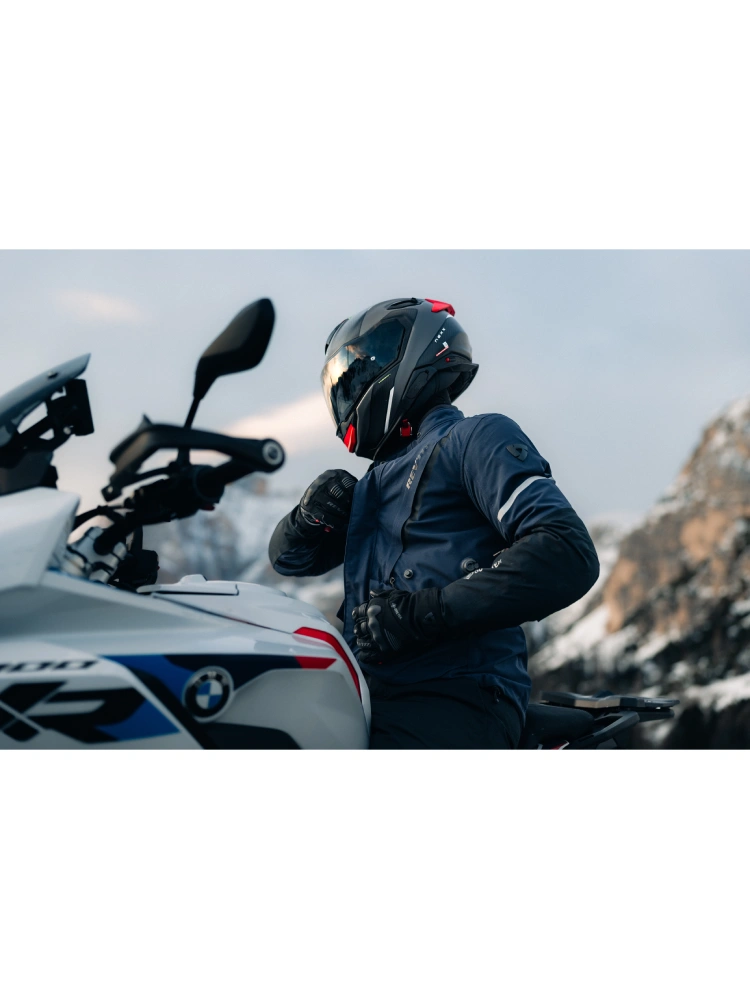 Kurtka motocyklowa tekstylna REV’IT! Vertical 2 GTX ciemnoniebiesko-czarna
