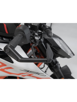 Osłony klamki hamulca i sprzęgła z osłoną przed wiatrem SW-Motech Aprilia/ Honda/ KTM/ Ducati/ Yamaha (wybrane modele) czarny