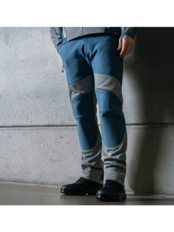 Spodnie motocyklowe tekstylne Knox Urbane Pro Move niebiesko-szare