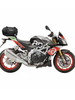 Paski mocujące torby US-Drypacks na motocyklu Aprilia Tuono V4 Factory