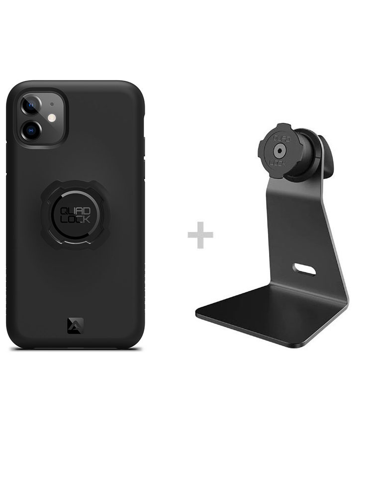 Zestaw na biurko: etui na telefon iPhone 11 + uchwyt Quad Lock