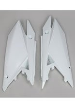 Osłony boczne tylne UFO do Suzuki RMZ 250 (19-), RMZ 450 (18-) białe