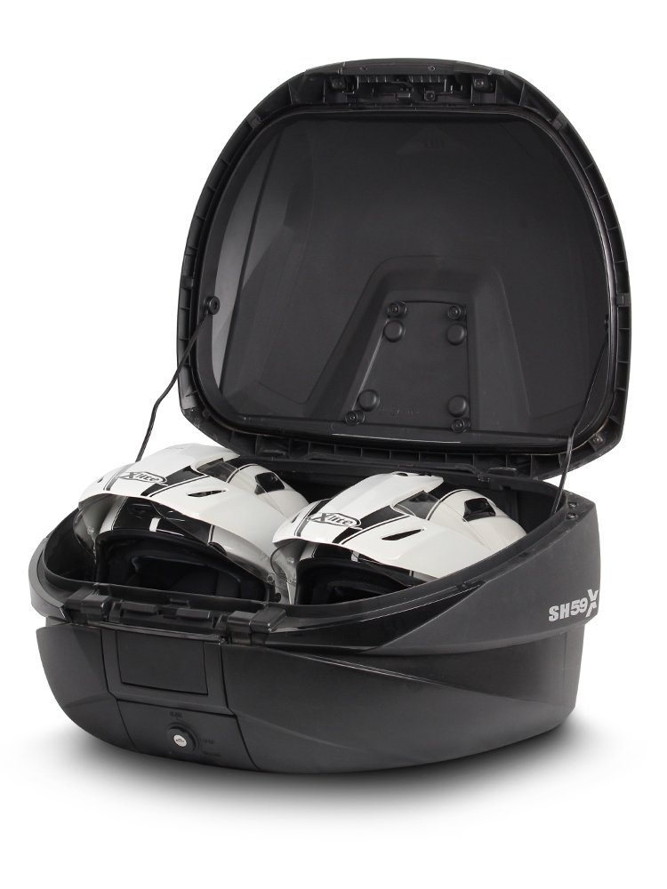 Poszerzany kufer centralny Shad SH59X z aluminiową pokrywą (46, 52 i 58 litrów)