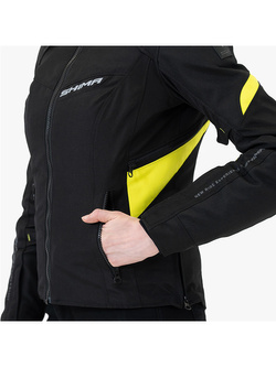 Kurtka motocyklowa damska tekstylna Shima Rush 2.0 czarno-fluo